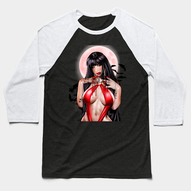 VAMPIRELLA Baseball T-Shirt by Killbiroarts